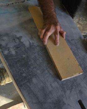 sanding low spot