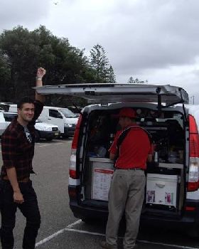 Brett & Sean fuelling up