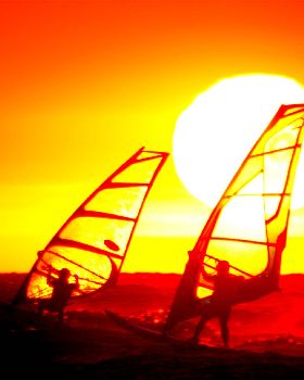 Bushfire sunset  .