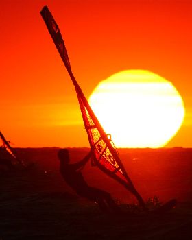 Bushfire sunset  .