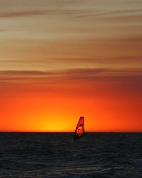 Bushfire sunset  .