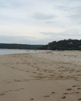 looking south down the spit