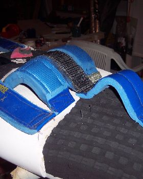 EVA carbon/kevlar foot strapps