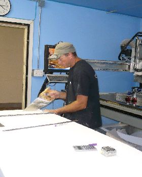OES SR105  being CNC milled