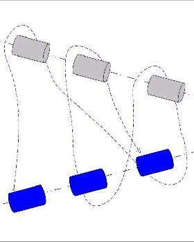 right angle pulley looping