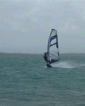 Slalom comp at river mouth