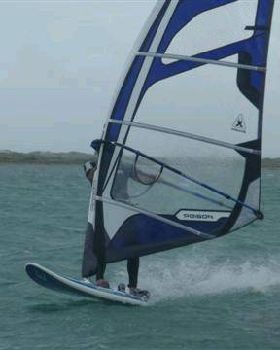 Slalom comp at river mouth