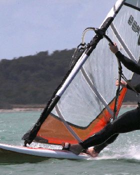 light wind blasting