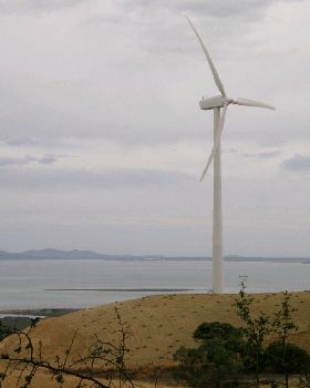 No wind day on the hills surrounding Sandy Point