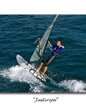 World Champion windsurfer "Justinya" training in Margaret River!