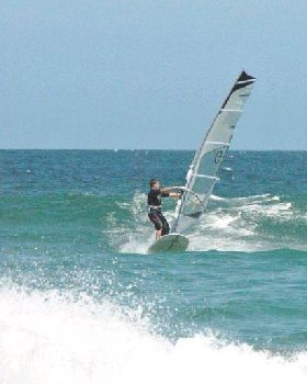 Having a ball on my SUP