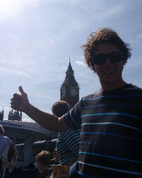 In London on one of the few heat waves!
