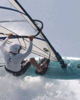even old age pensioners can carve on an Avalon wave sail