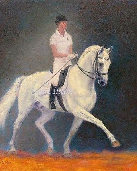 Power & grace 59 x 60cms Oil