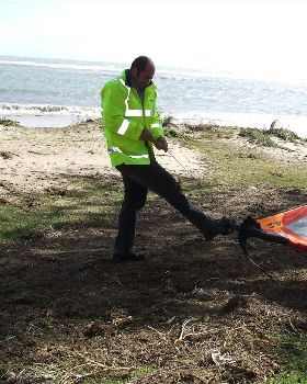 St Georges beach Geraldton washed all over the lawn and distroyed the dunes and vegitation 4.2 lite