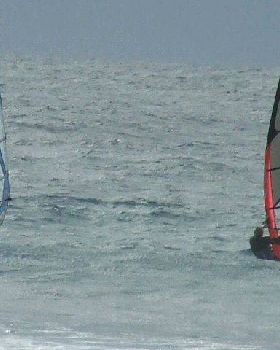 cold windy winter front Slip Slop Slap Riders  JB and Langy squeezed a session in between  showers