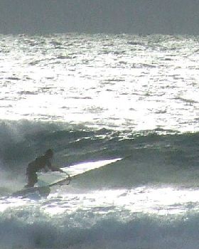 cold windy down south front Slip Slop Slap Riders  JB and Langy squeezed a session in between rain