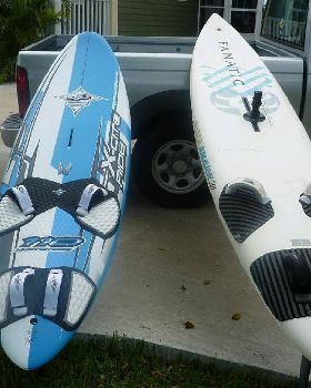old Fanatic Shark and new 110l x-cite ride