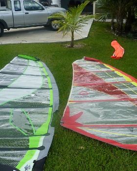 old NP 6.5 and new Ezzy Freeride 7.0