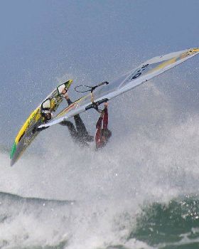 some waves at sandy point yesterday