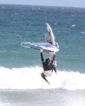 some waves at sandy point yesterday