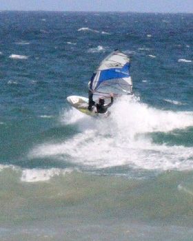 some waves at sandy point yesterday