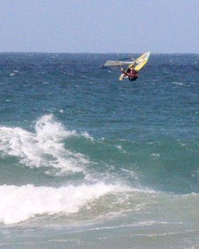 some waves at sandy point yesterday