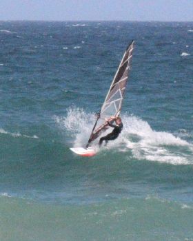 some waves at sandy point yesterday