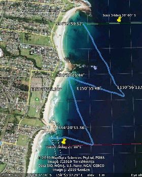 GPS downwind