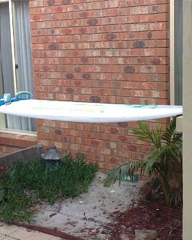 My outside bar in progress