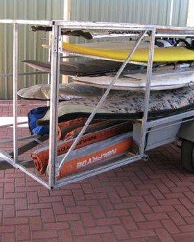 Naked trailer: frame built next step to clad it