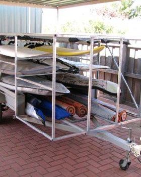 Naked trailer: frame built next step to clad it