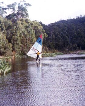 Jacks first windsurf day