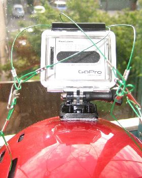 Securing a GoPro to a Gath helmet
