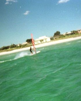 Gybing the MPR on the Wave Board