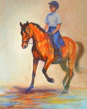 Zeuss and I - 45 x 60 cms Oil