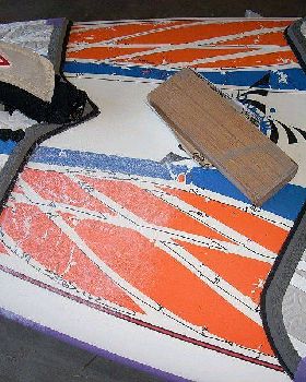 1 tape and sand