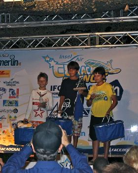 Alex on the podium IFCA Slalom World Championship