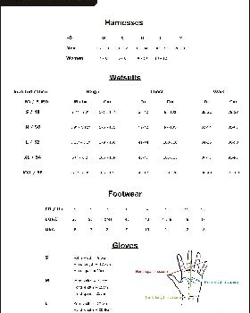FO Size Chart