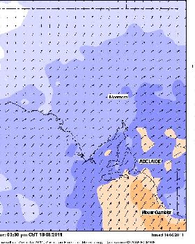 Thursday wind forcast