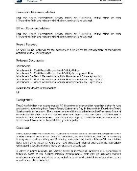 Stirling Beach Rec Policy 13/9/11