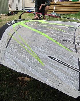 4.7 KA Kaos rigged on K3 Designs Battlestick 400 RDM mast
