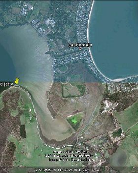 Dorans Rd jetty map