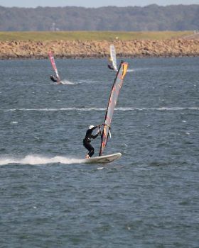Windsurfing session 7th Jan 2012