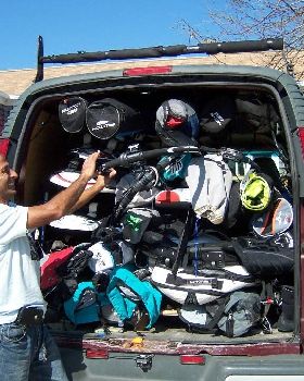 Windsurfing van