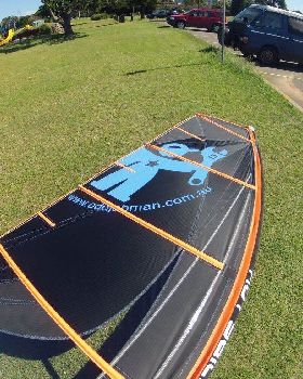 Company logo on sail
