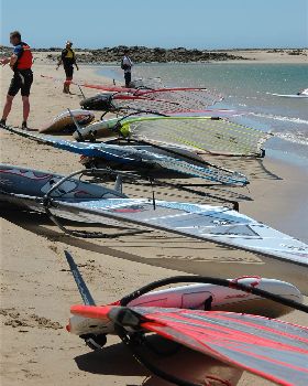 boards on beach