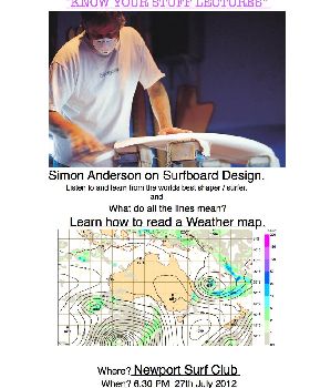 Come and listen to Simon on board design and Nick Carroll on wether patterns.