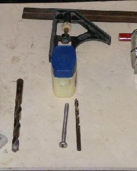 bolt holes set up.