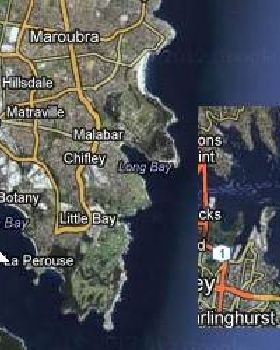 Direction of wind into Rose Bay and Frenchman's Beach